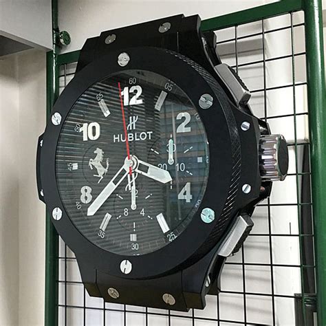 wall clock hublot|hublot wall clock for sale.